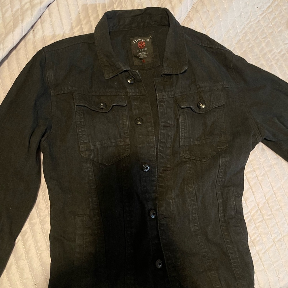 Black Denim Jean Jacket Classic Style